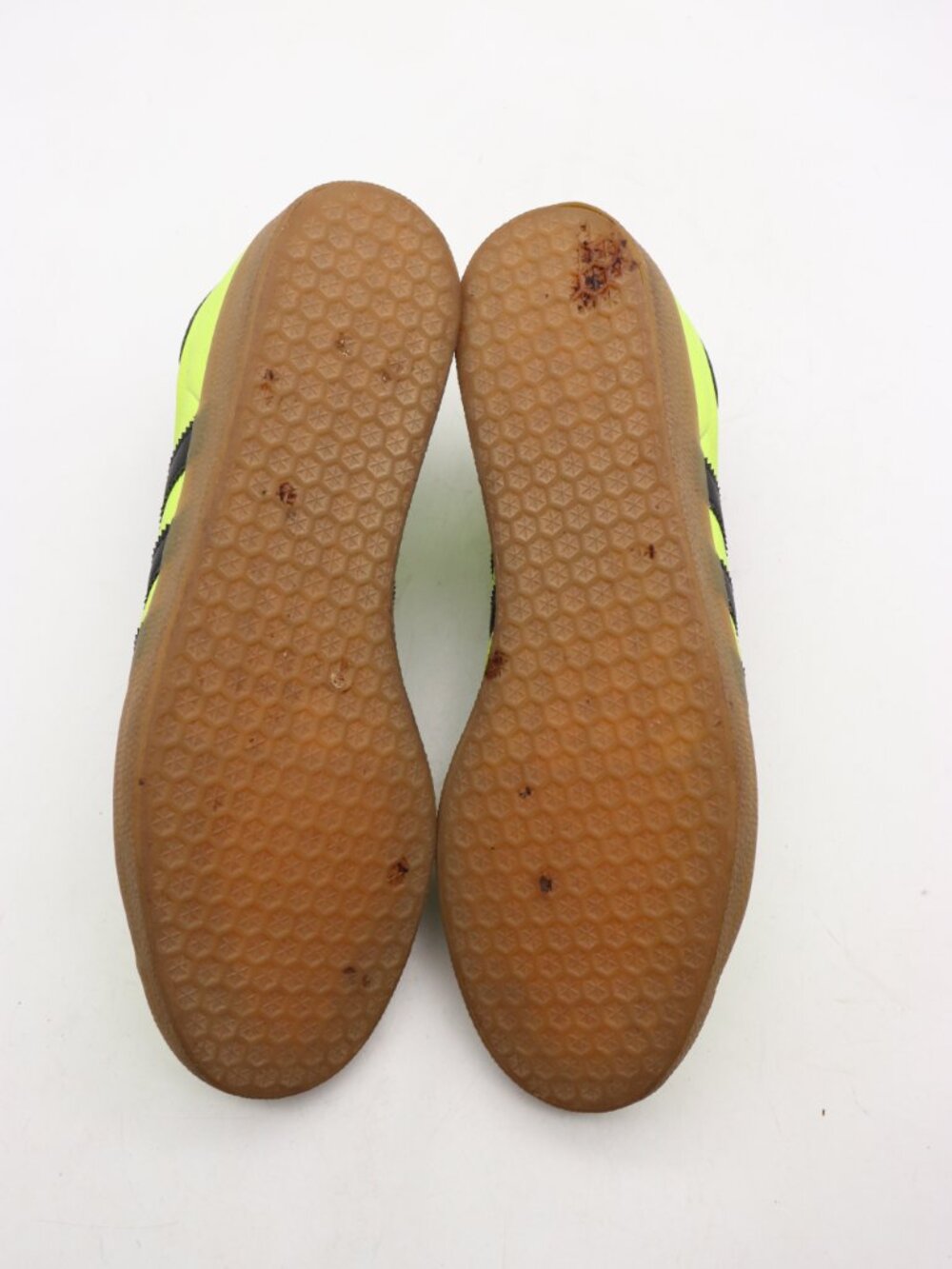 Mi Adidas Gazelle Neon Green Black Men's 9.5 Athletic Sneakers Lace Up BY2985 - Picture 9 of 9